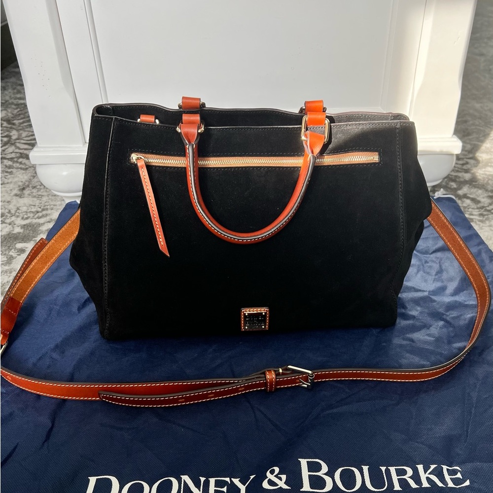 Fabulous Dooney and Bourke  suede satchel